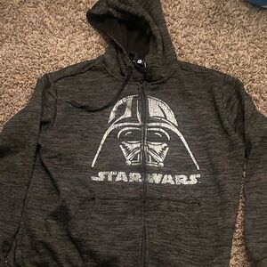 Star Wars men’s large charcoal Darth Vader hoodie